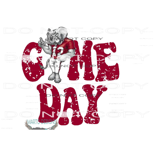 alabama game day # 9932 Sublimation transfers - Heat