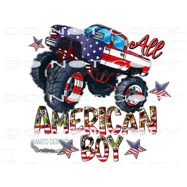 All American Boy #10569 Sublimation transfers - Heat