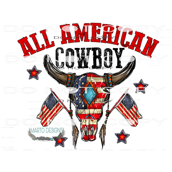 All American Cowboy #10604 Sublimation transfers - Heat