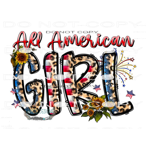 All American Girl #10568 Sublimation transfers - Heat