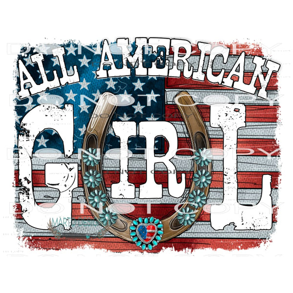 All American Girl #10576 Sublimation transfers - Heat