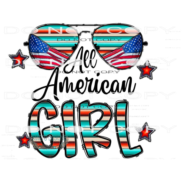 All American Girl #10602 Sublimation transfers - Heat