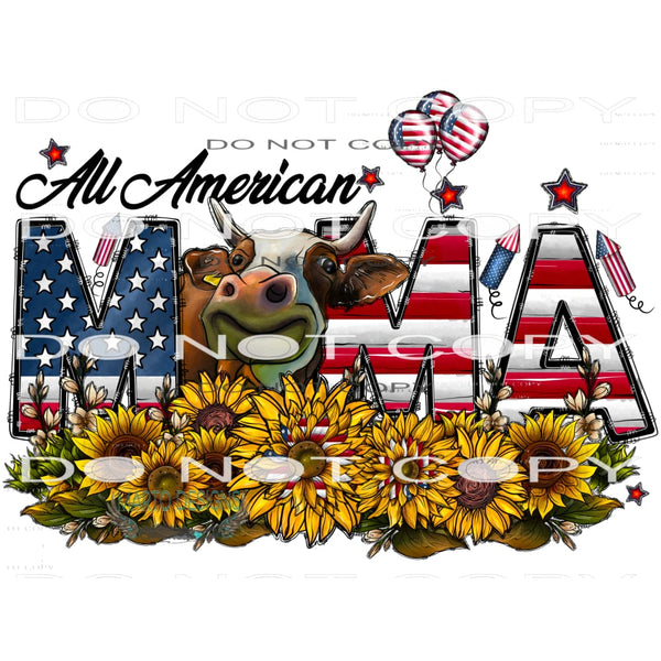 All American Mama #10605 Sublimation transfers - Heat