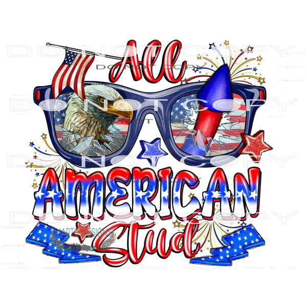 All American Stud #10594 Sublimation transfers - Heat
