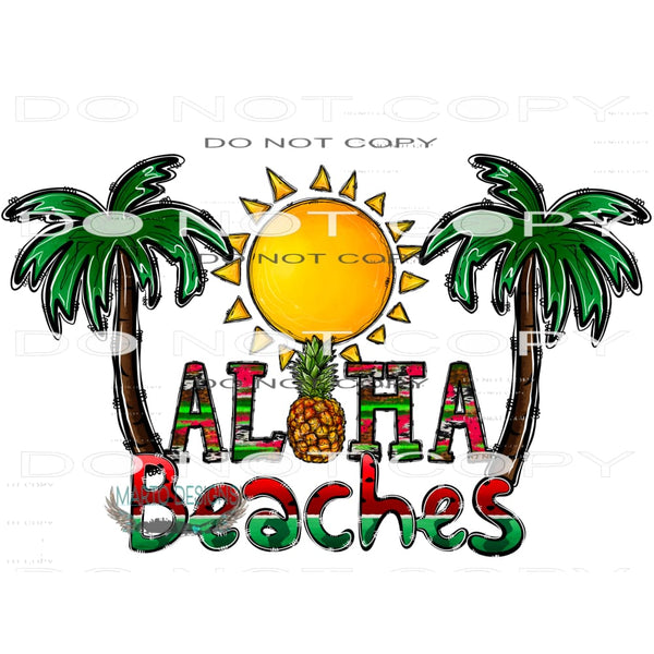 Aloha Beaches #10426 Sublimation transfers - Heat Transfer