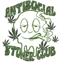 Antisocial Stoner Club #4579 Sublimation transfers - Heat