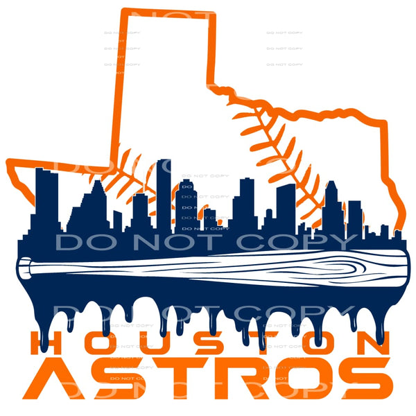 Astros # 315 Sublimation transfers - Heat Transfer Graphic