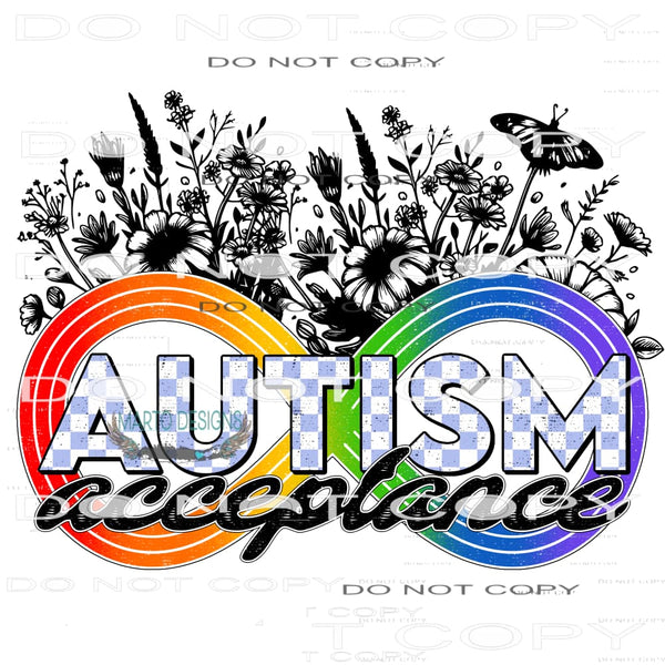 Autism Acceptance #10362 Sublimation transfers - Heat