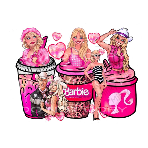 barbie 12 Sublimation transfers - Heat Transfer Graphic Tee