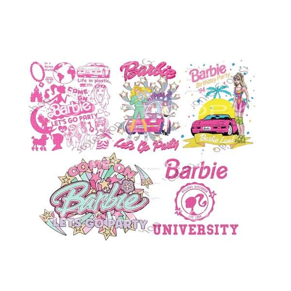 Barbie Bundle 18 Sublimation transfers - Heat Transfer