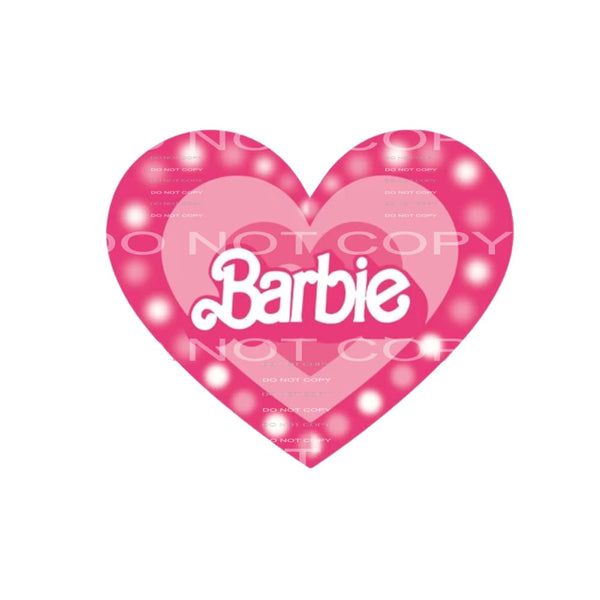 barbie heart # 88856 Sublimation transfers - Heat Transfer