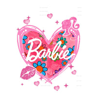 barbie heart # 89934 Sublimation transfers - Heat Transfer