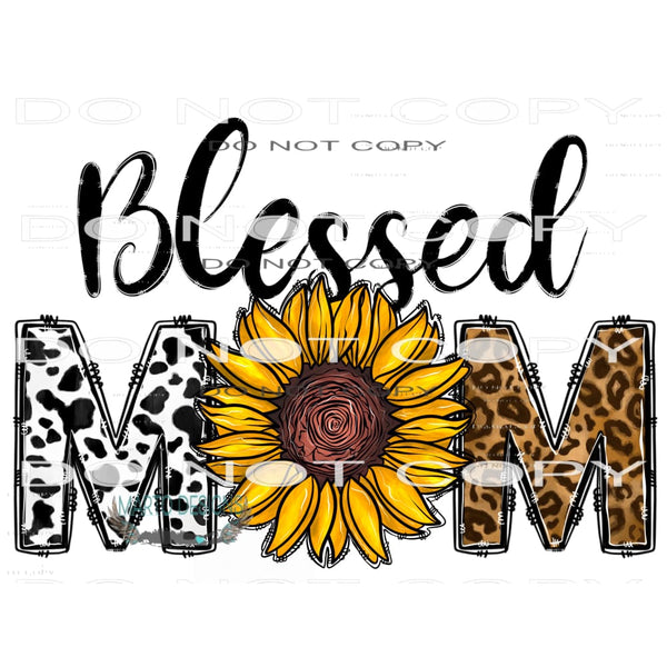 Blessed Mom #10548 Sublimation transfers - Heat Transfer