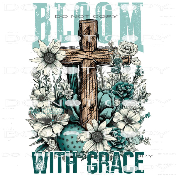 Bloom With Grace #6764 Sublimation transfers - Heat Transfer