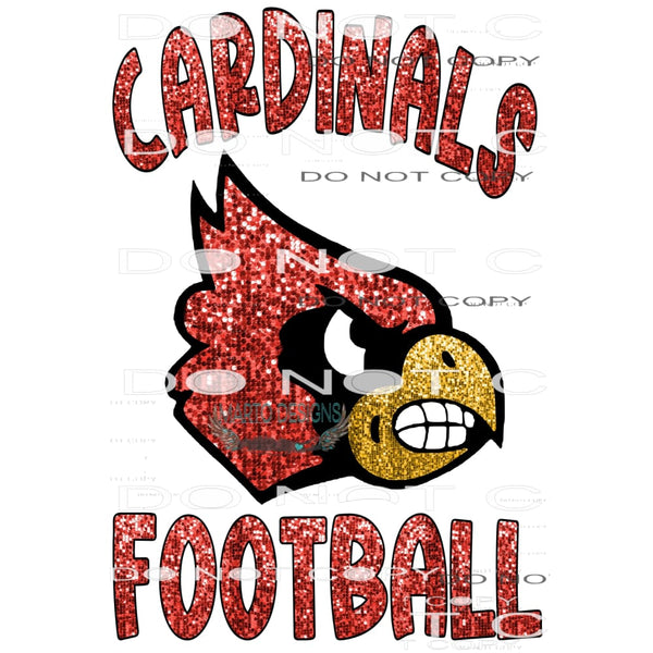 cardinals football # 1092 Sublimation transfers - Heat