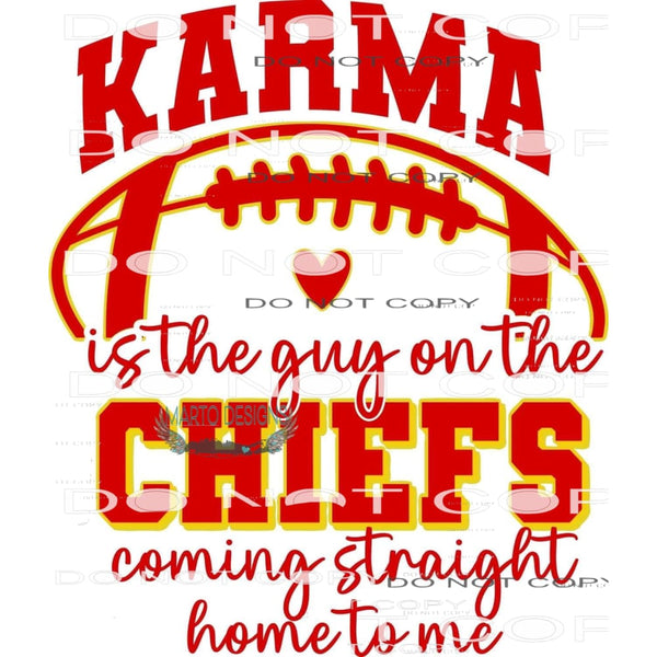 Chiefs #8665 Sublimation transfers - Heat Transfer Graphic