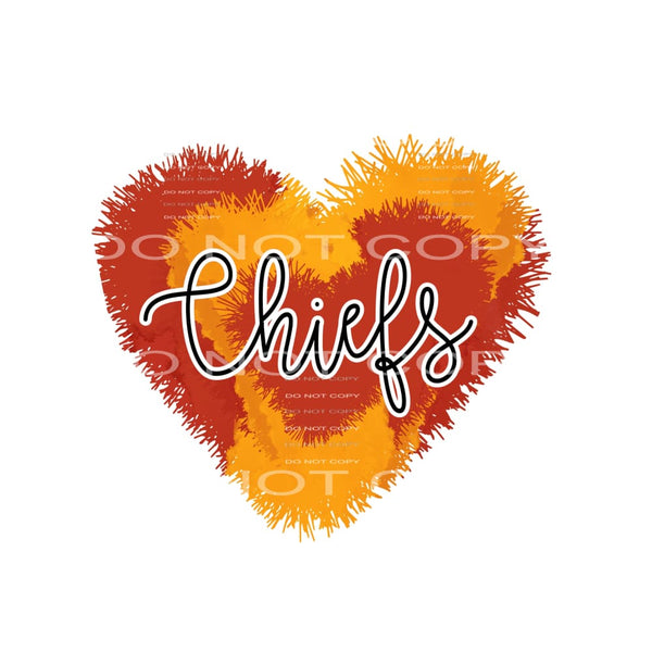 Chiefs # 88845 Sublimation transfers - Heat Transfer Graphic
