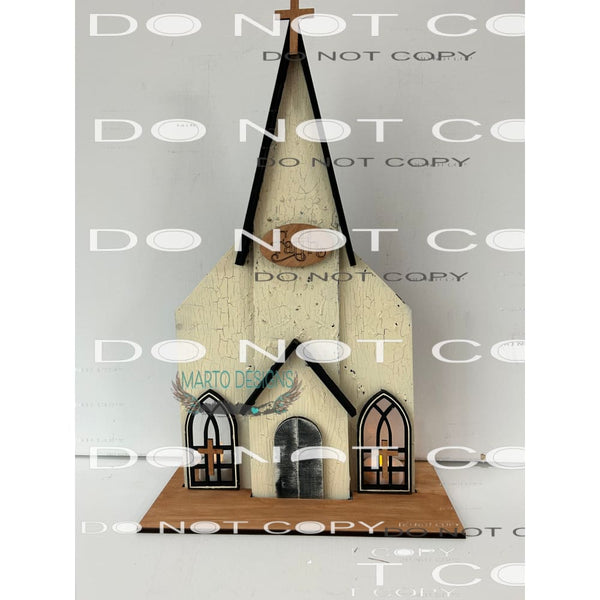 Church DIY kit comes with wood - Picture and instructions