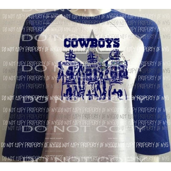 Cowboys players sublimation transfers Heat Transfer