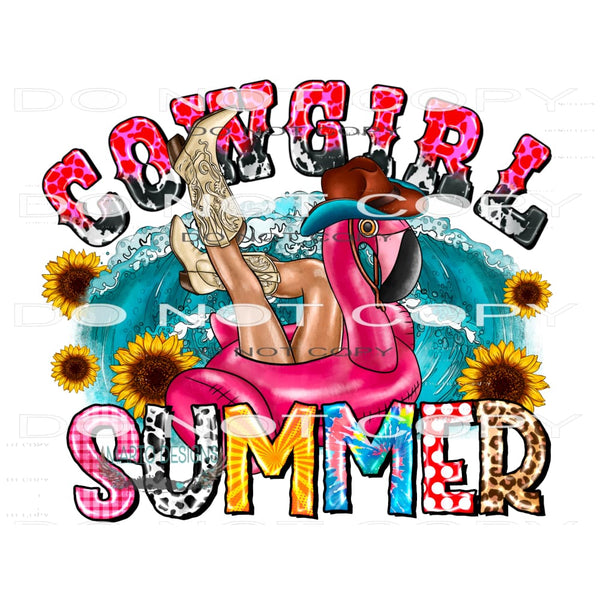 Cowgirl Summer #10474 Sublimation transfers - Heat Transfer