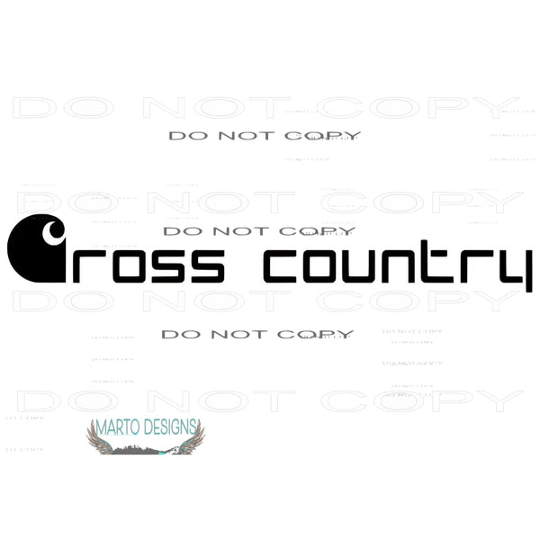 Cross Country Sublimation transfers - Heat Transfer Graphic