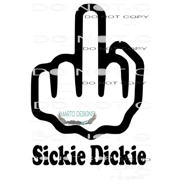custom sickie Dickie # 88124 Sublimation transfers - Heat