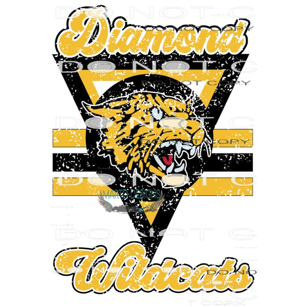 Diamond Wildcats # 4427 Sublimation transfers - Heat