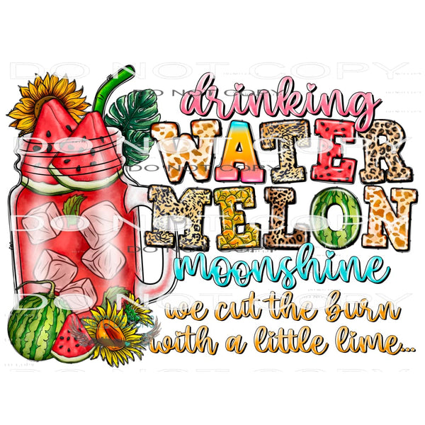 Drinking Watermelon Moonshine #10637 Sublimation transfers