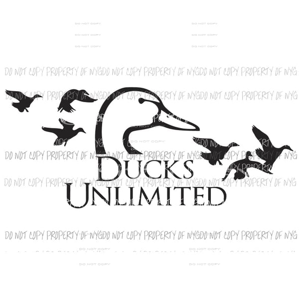 Ducks Unlimited #1 Sublimation transfers Heat Transfer