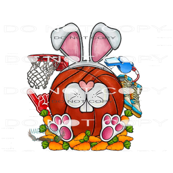 Easter Basketball #10079 Sublimation transfers - Heat