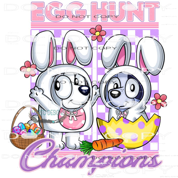 Egg Haunt Champions #10236 Sublimation transfers - Heat