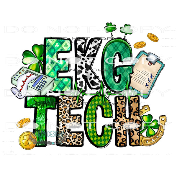 Ekg Tech St.Patricks Day #9740 Sublimation transfers - Heat