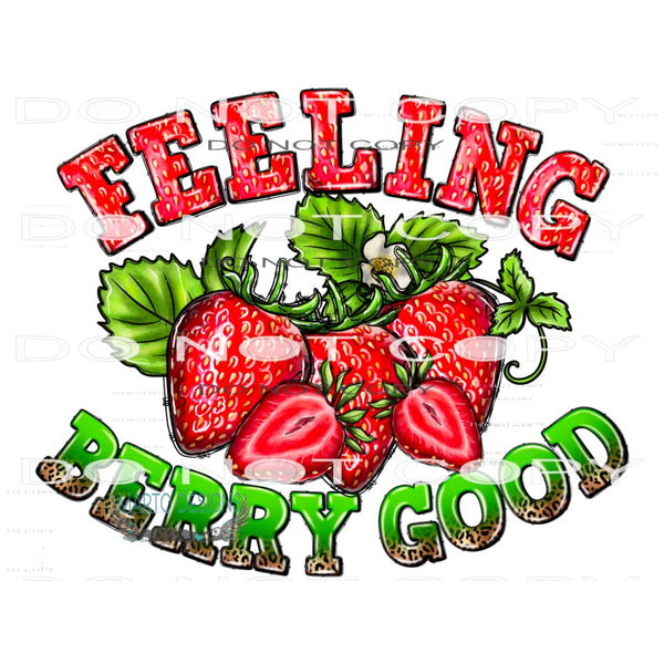 Feeling Berry Good #10433 Sublimation transfers - Heat