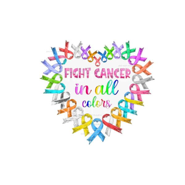 Fight cancer in all colors # 88035 Sublimation transfers -
