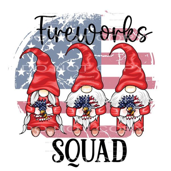 Fire work squad # 1041 Sublimation transfer - Heat Transfer