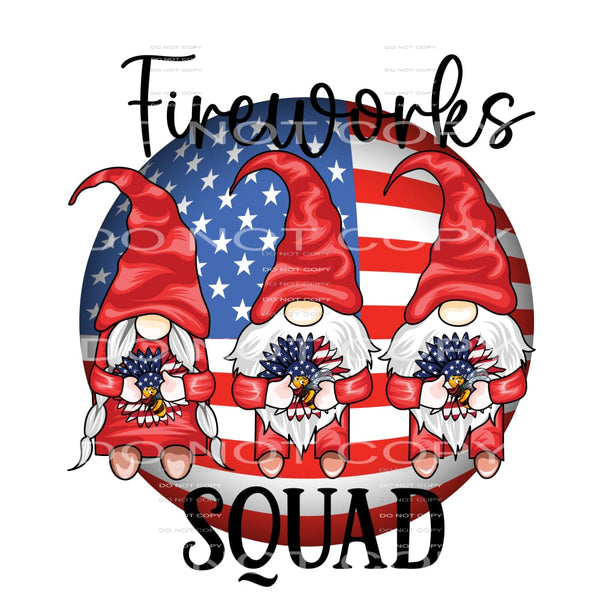 Fire work squad # 1042 Sublimation transfer - Heat Transfer