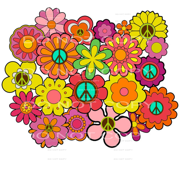 Flower #4704 Sublimation transfers - Heat Transfer Graphic