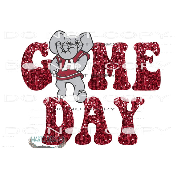 game day alabama # 9946 Sublimation transfers - Heat