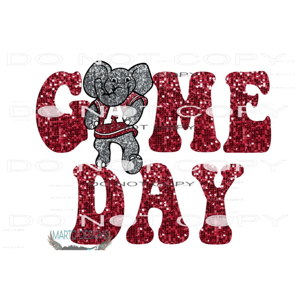 game day alabama # 9947 Sublimation transfers - Heat