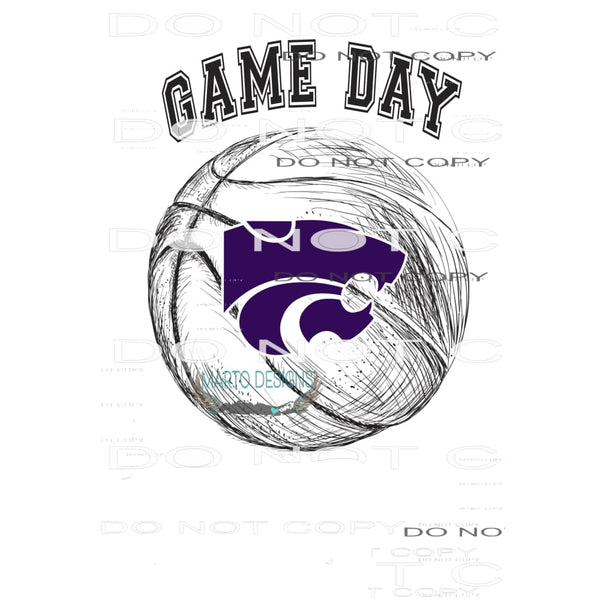 game day wildcats basketball # 103 Sublimation transfers -