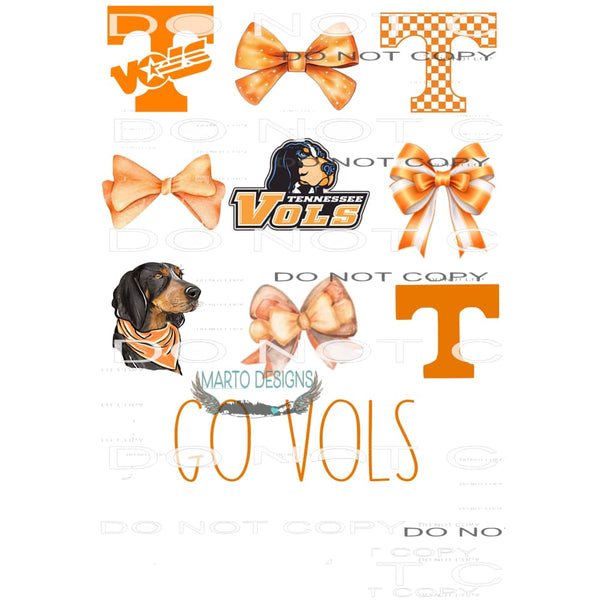Go Vols Tennessee # 1417 Sublimation transfers - Heat