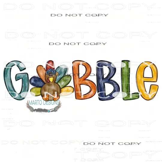 Gobble #7847 Sublimation transfers - Heat Transfer Graphic