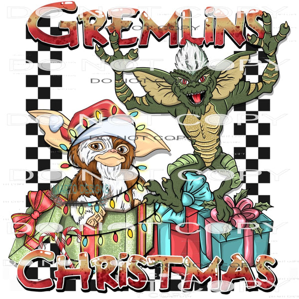 Gremlin Christmas #8676 Sublimation transfers - Heat