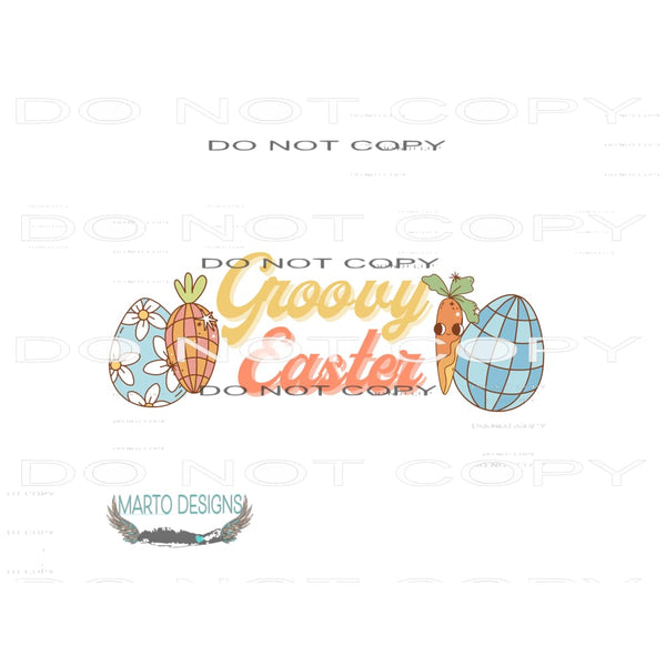 Groovy Easter #10167 Sublimation transfers - Heat Transfer