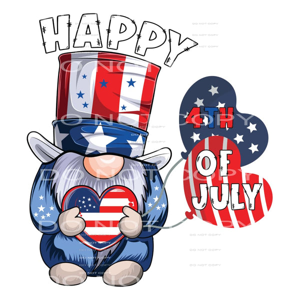 Happy 4th of july # 1048 Sublimation transfer - Heat