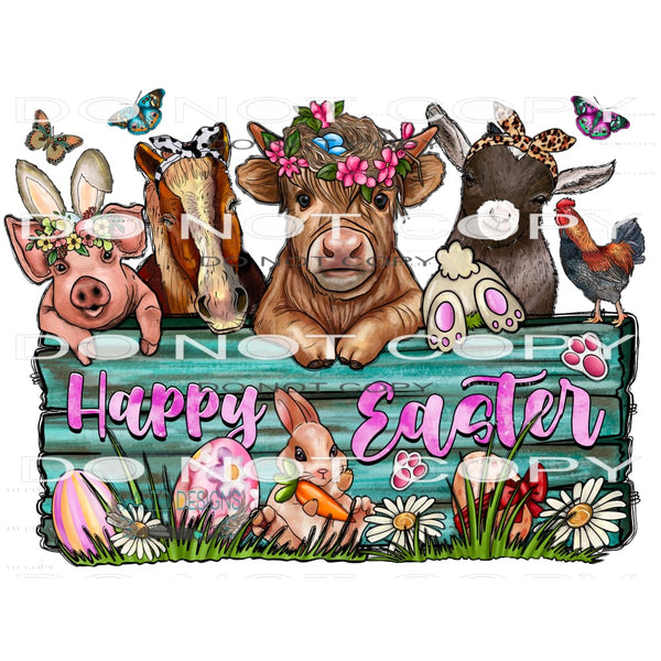 Happy Easter #10054 Sublimation transfers - Heat Transfer