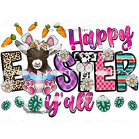 Happy Easter Y’all #10059 Sublimation transfers - Heat