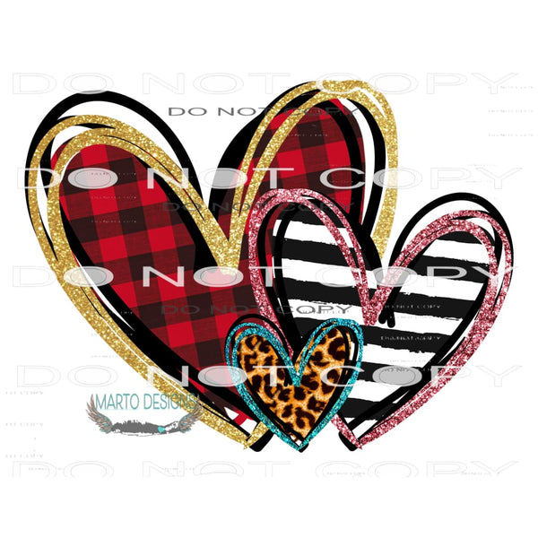 Heart #9635 Sublimation transfers - Heat Transfer Graphic