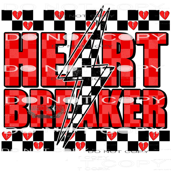 Heart Breaker #8846 Sublimation transfers - Heat Transfer