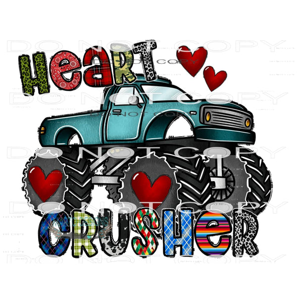 Heart Crasher #9517 Sublimation transfers - Heat Transfer